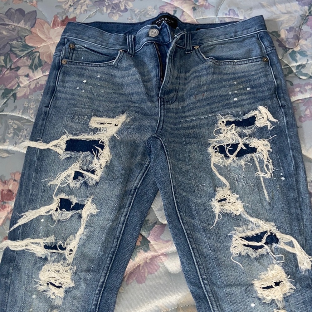 Pac sun denim jeans distressed